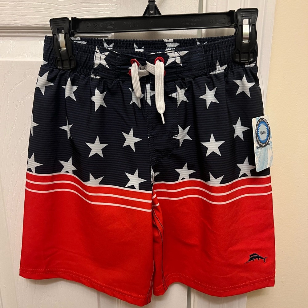 Boys Size 5/6 Tommy Bahama Swim Shorts NWT